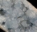 Celestine (Celestite) Geode - Icy Blue Crystals #37089-1